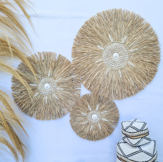 Set 3pcs Wall decor home decor wall plates wall hanging bedroom decor (50, 40, 30cm) Model 42