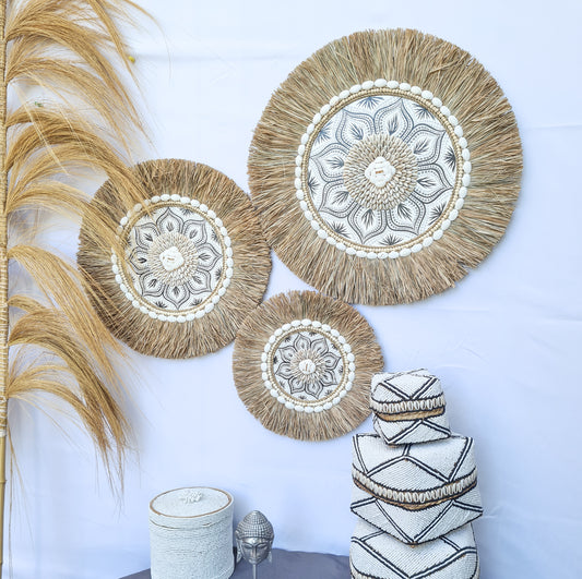 Set 3pcs Wall decor home decor wall plates wall hanging bedroom decor (50, 40, 30cm) Model 50