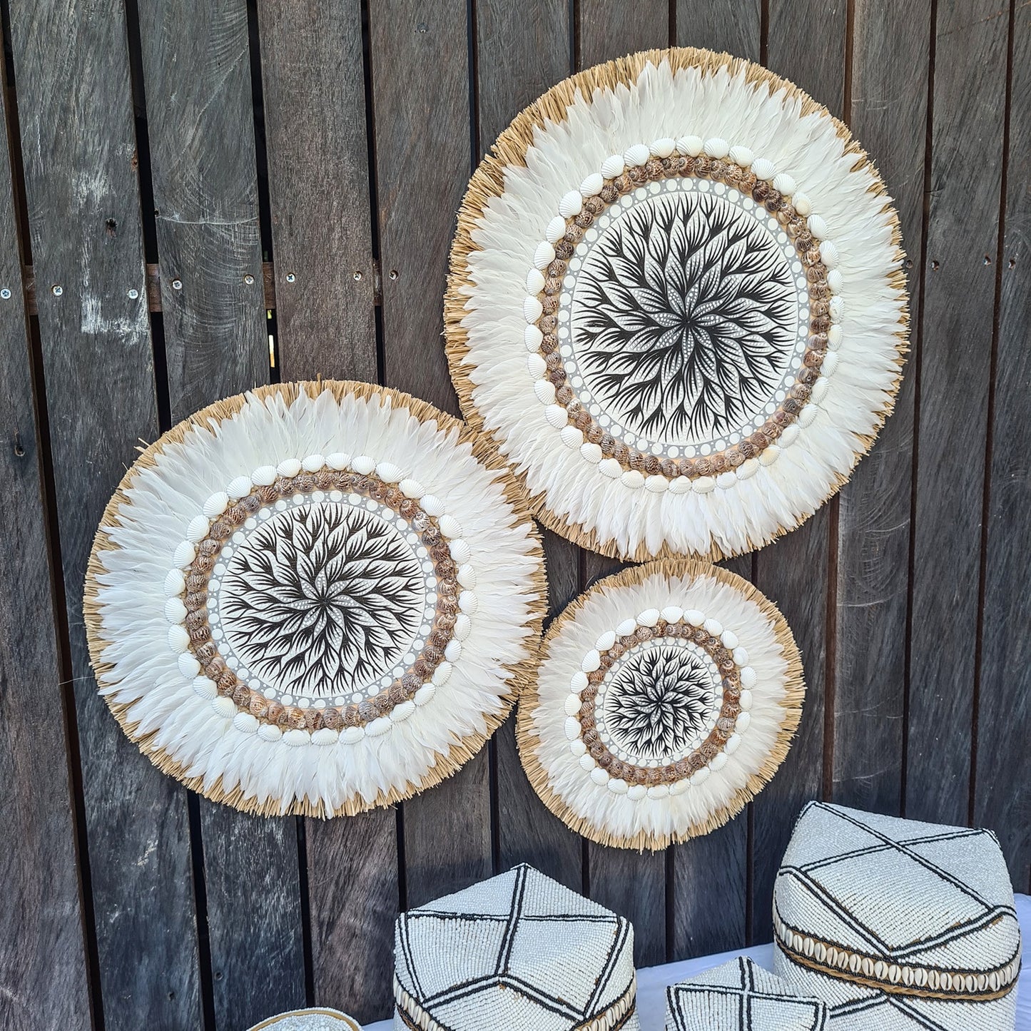 Set 3pcs Wall decor home decor wall plates wall hanging bedroom decor (50, 40, 30cm) Model 38