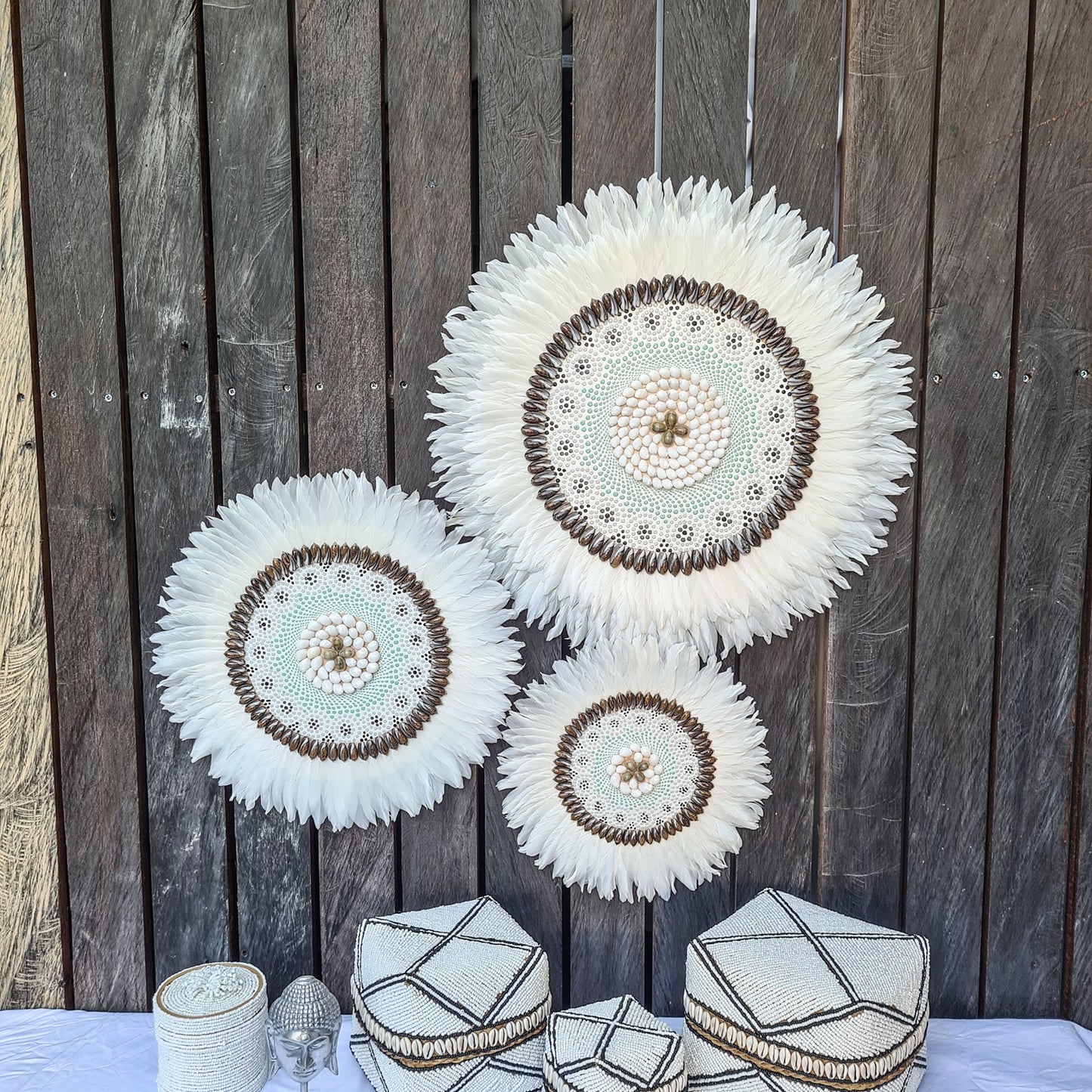 Set 3pcs Wall decor home decor wall plates wall hanging bedroom decor (50, 40, 30cm) Model 41