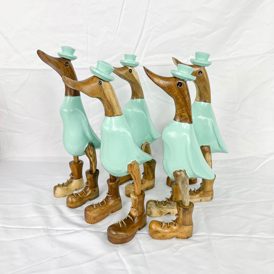 Set 2pcs Wooden Duck tiffany + shoes