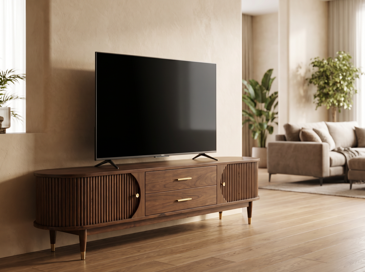 TV Stand (Color: classic wood)