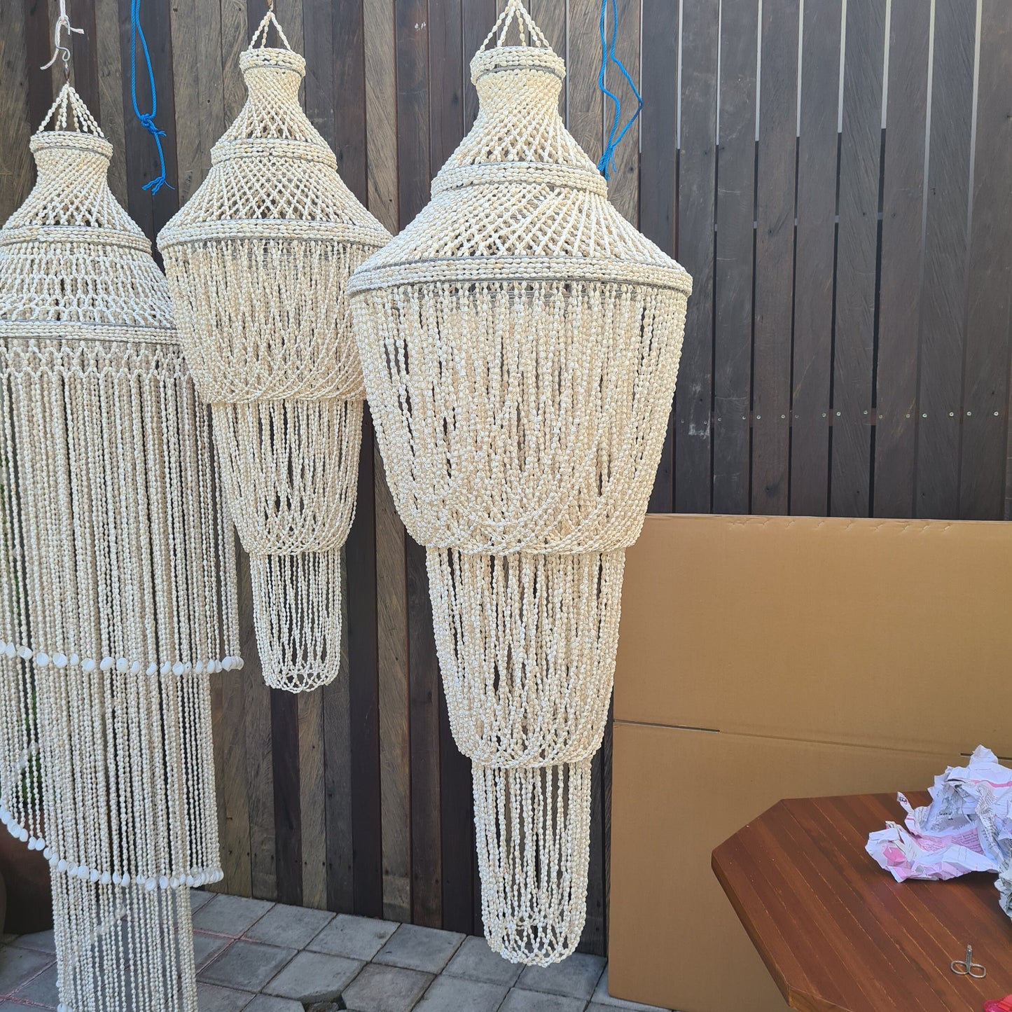 Shell lampshade 40x120cm shell chandelier sea shell pendant lamp shade shell lamp