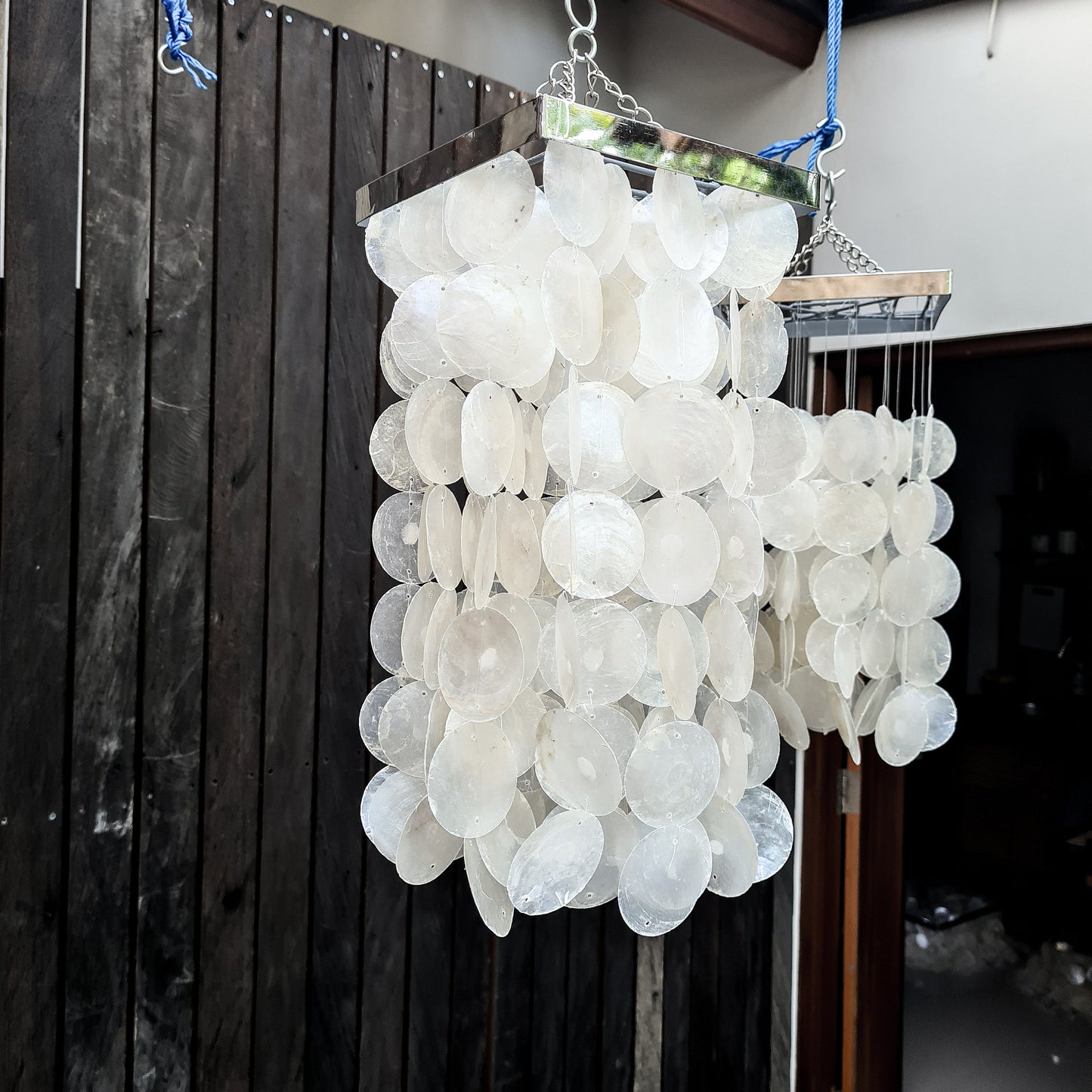 Shell lampshade 20x40cm, sea shells lampshade, singing chandelier, shell chandelier, pendant lampshade, pendant chandelier, pendant lamp