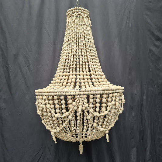 Wood beads lampshade 60x90, bohemian lampshade, bohemian chandelier, beaded lampshade, beaded chandelier, pendant lampshade, wood lamp