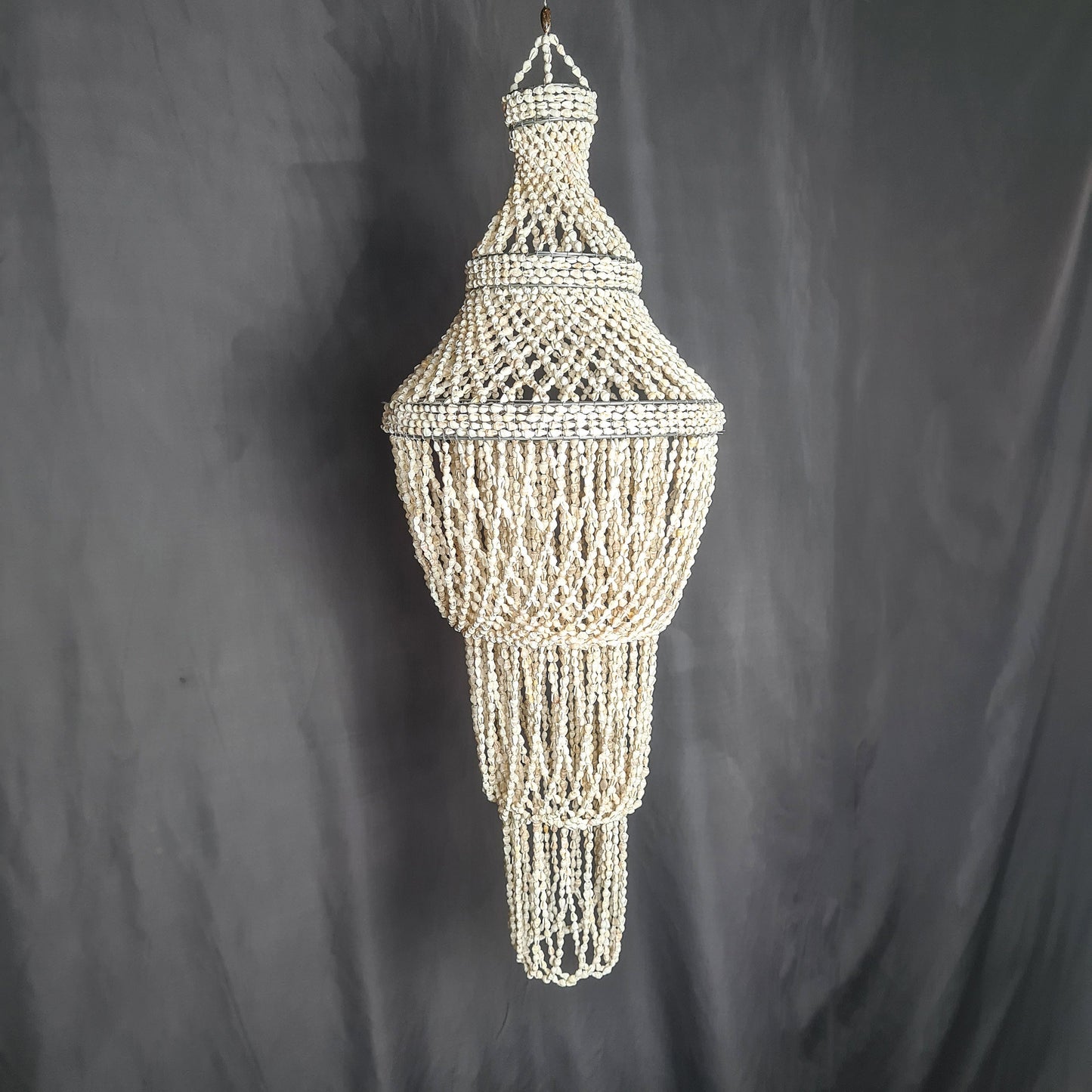Shell lampshade susun 30x90cm sea shells chandelier white shell lamp shade boho bohemian pendant chandelier