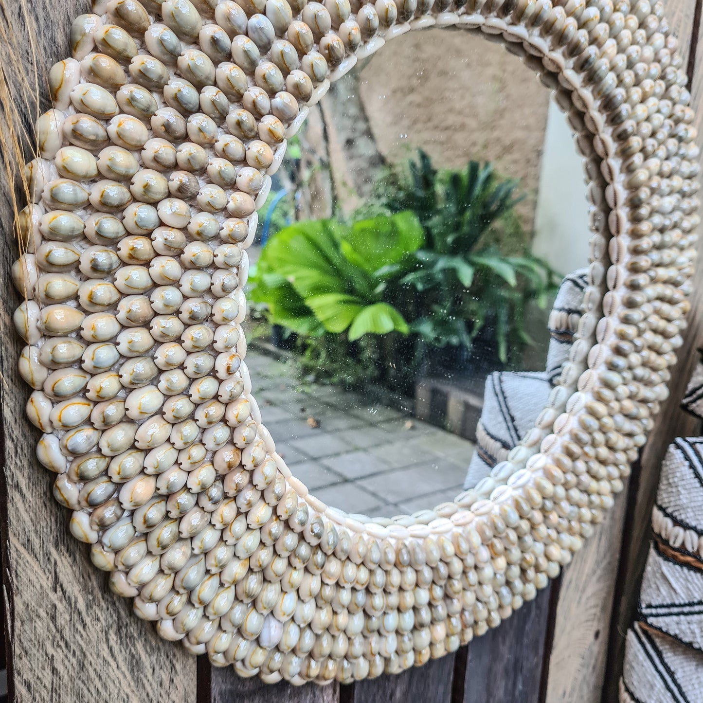 Shell mirror 47cm boho decoration made from sea shells bohemian mirror wall decor wall hangings shells decor