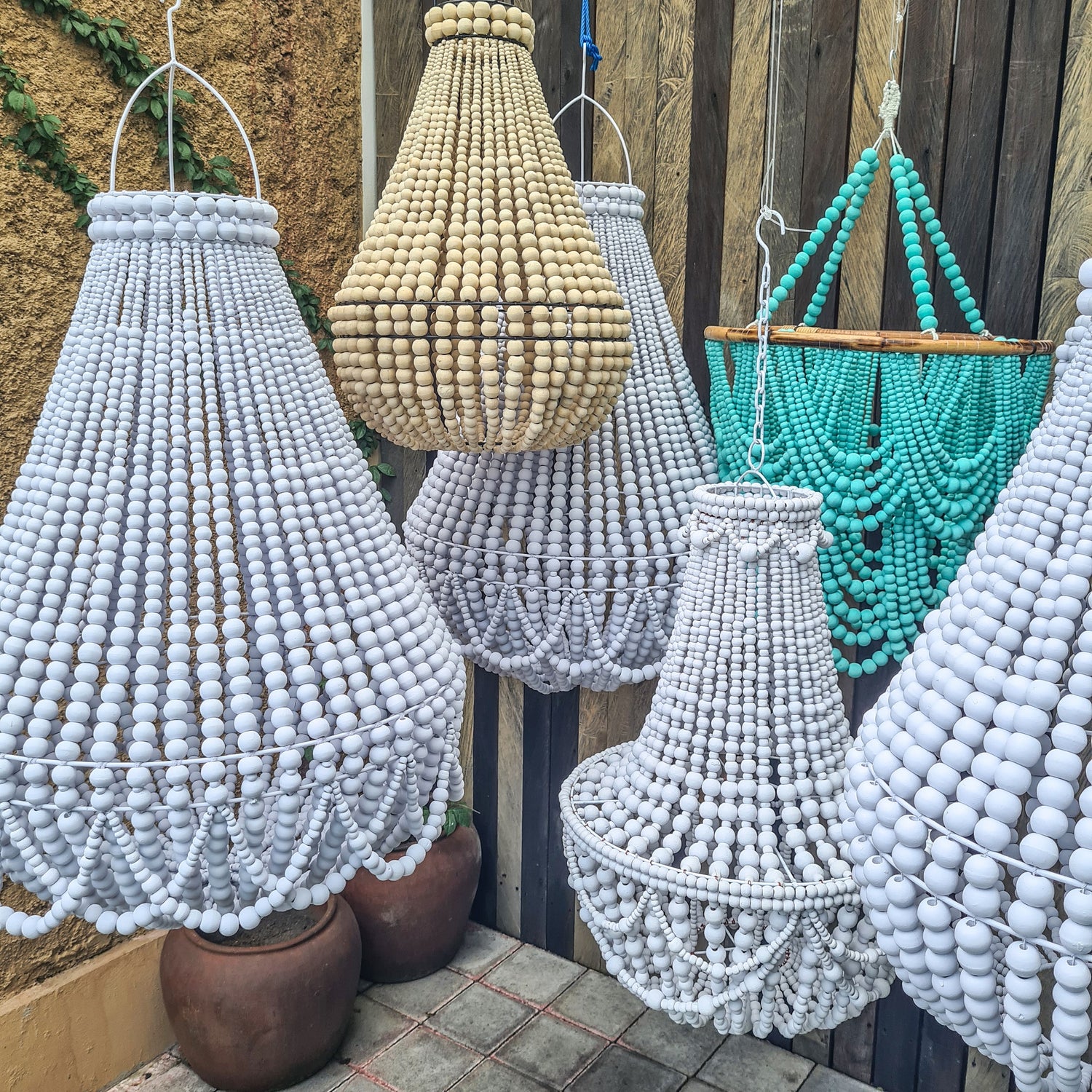 Beaded Chandeliers