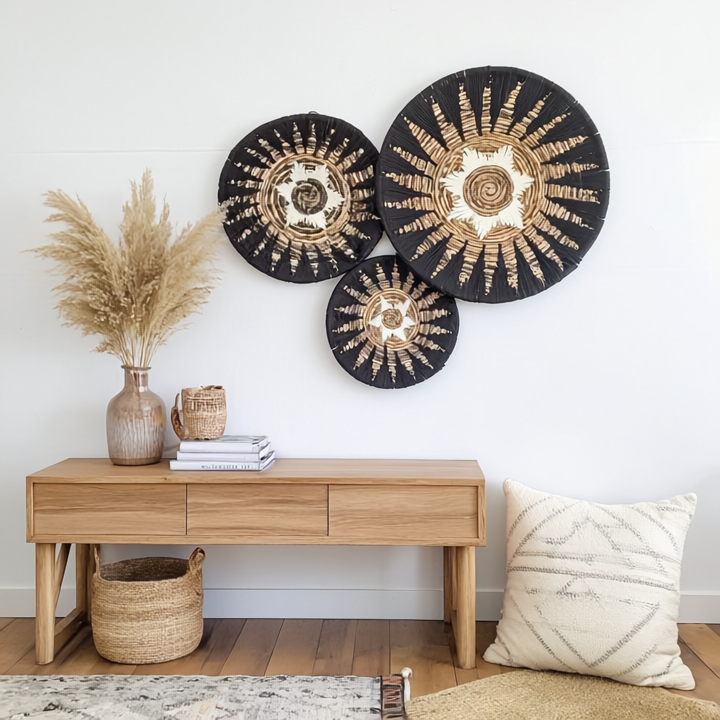 Wall decor (Wicker plates)