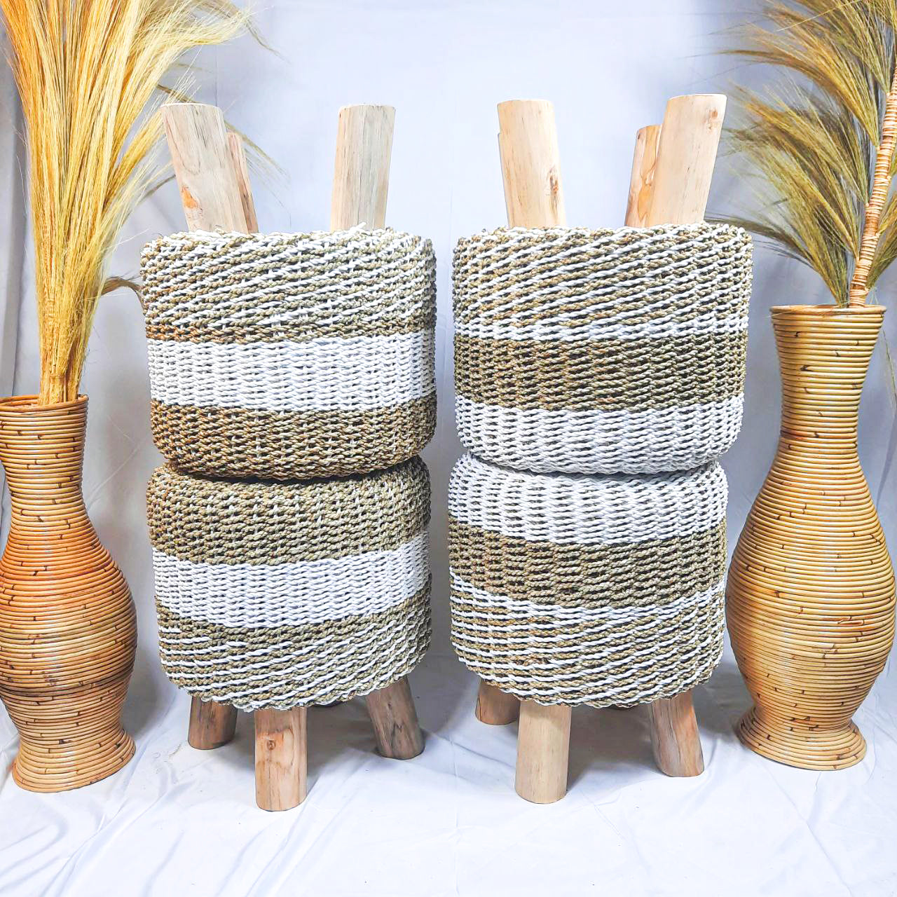 Pouf, Stool, Bench (Wicker)