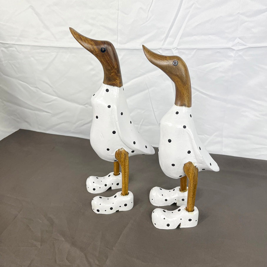 Set 2pcs Wooden duck 25cm