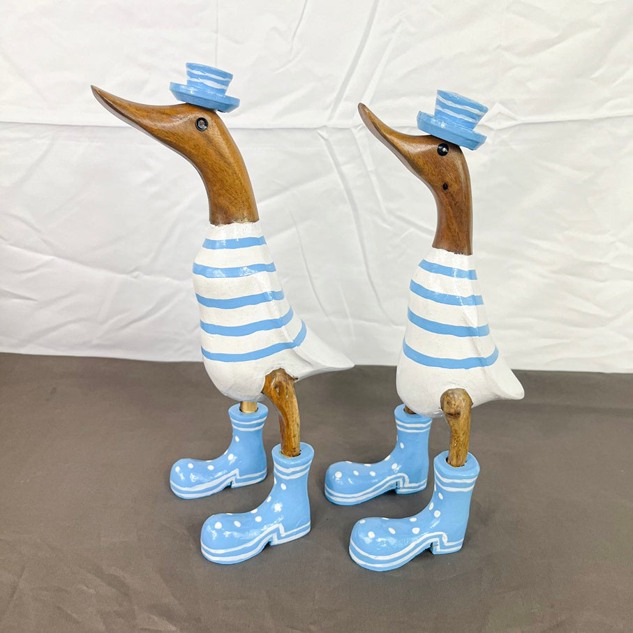 Set 2pcs Wooden duck 25cm