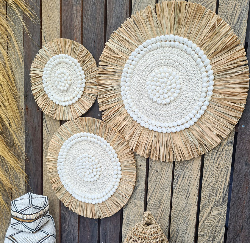 Set 3pcs Wall decor home decor wall plates wall hanging bedroom decor (50, 40, 30cm) Model 26