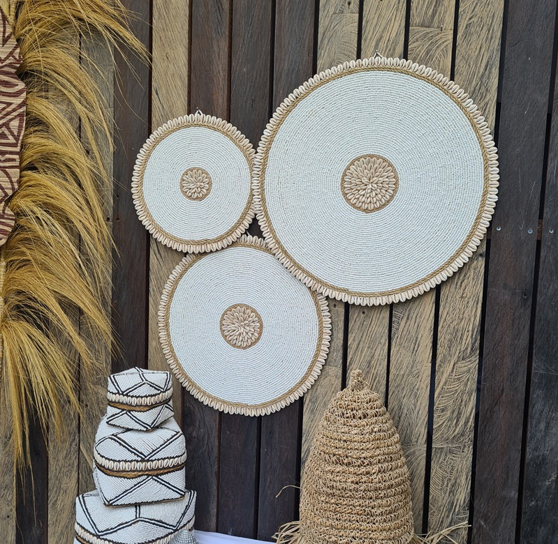Set 3pcs Wall decor home decor wall plates wall hanging bedroom decor (50, 40, 30cm) Model 28