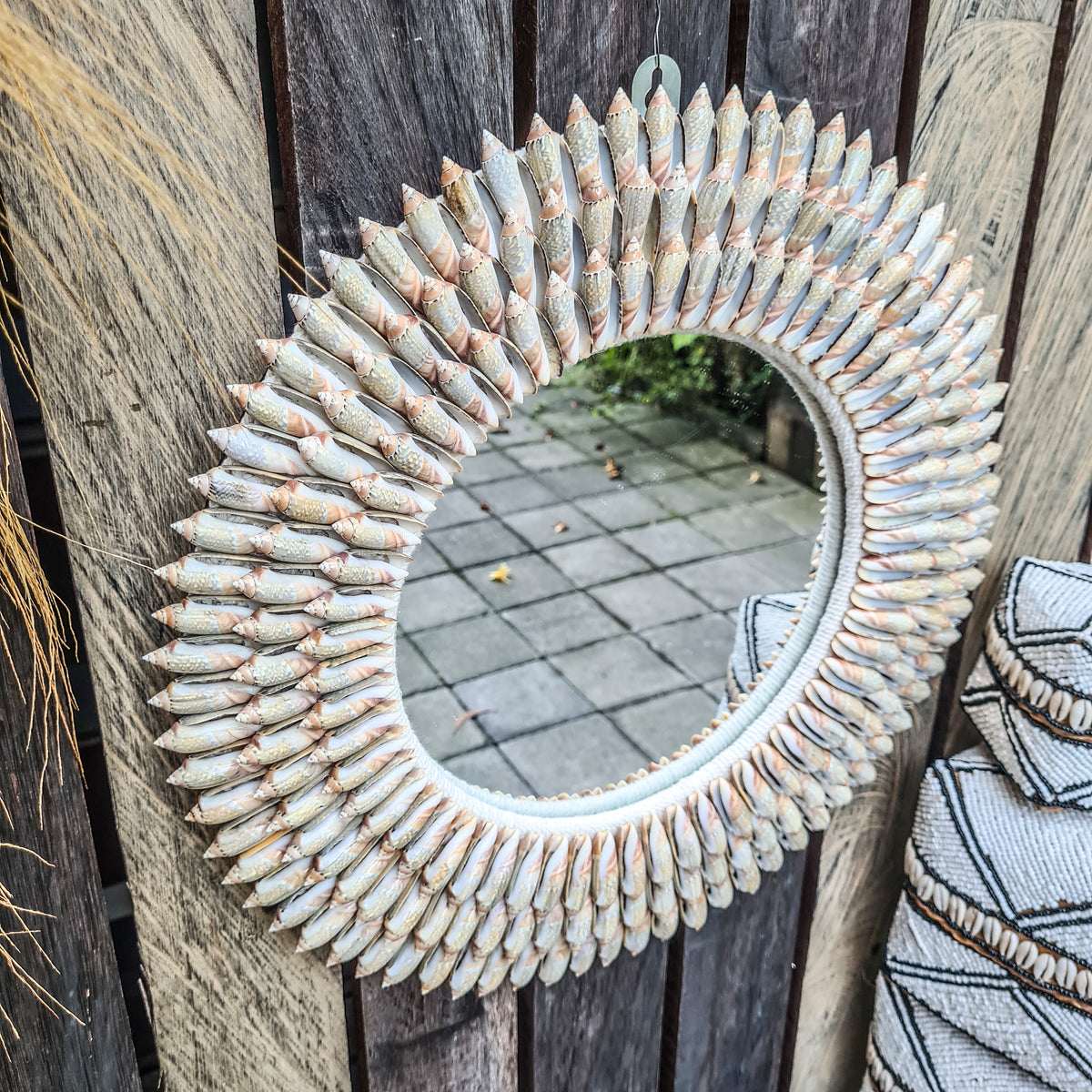 Mirror shells & feathers (WHOLESALE)