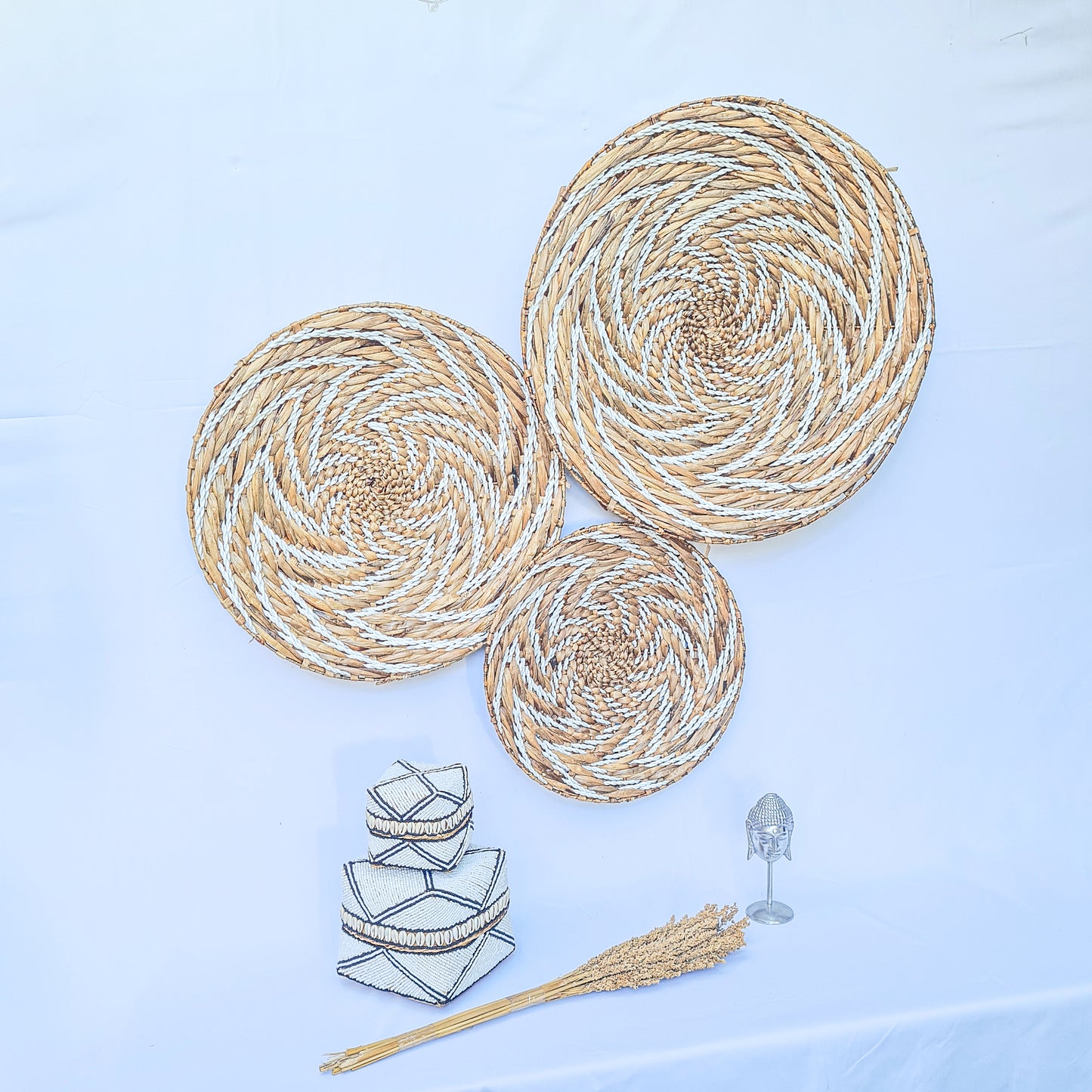 Wall decor Wicker plates (WHOLESALE)