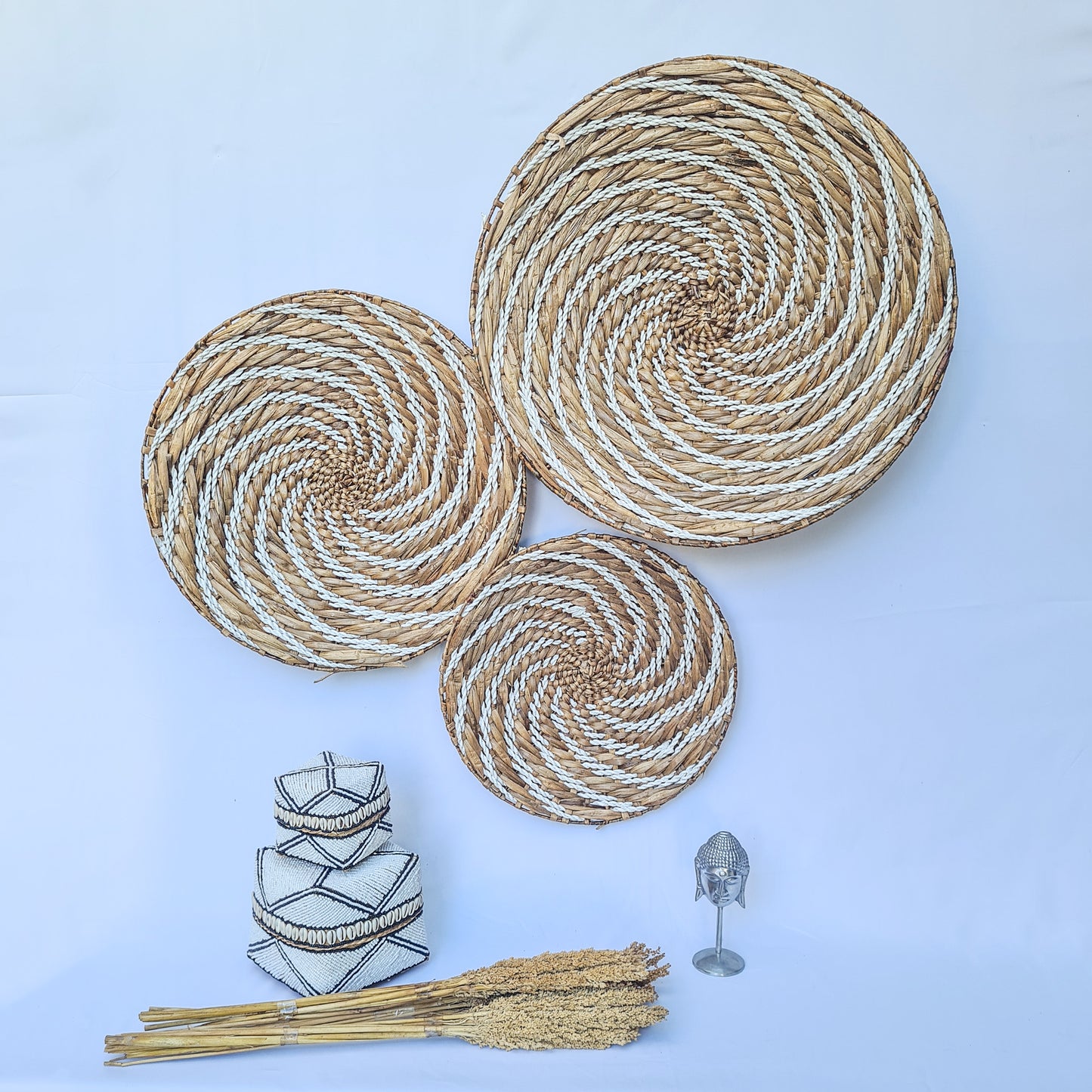 Wall decor Wicker plates (WHOLESALE)