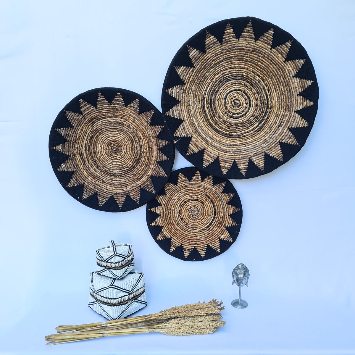 Wall decor Wicker plates (WHOLESALE)