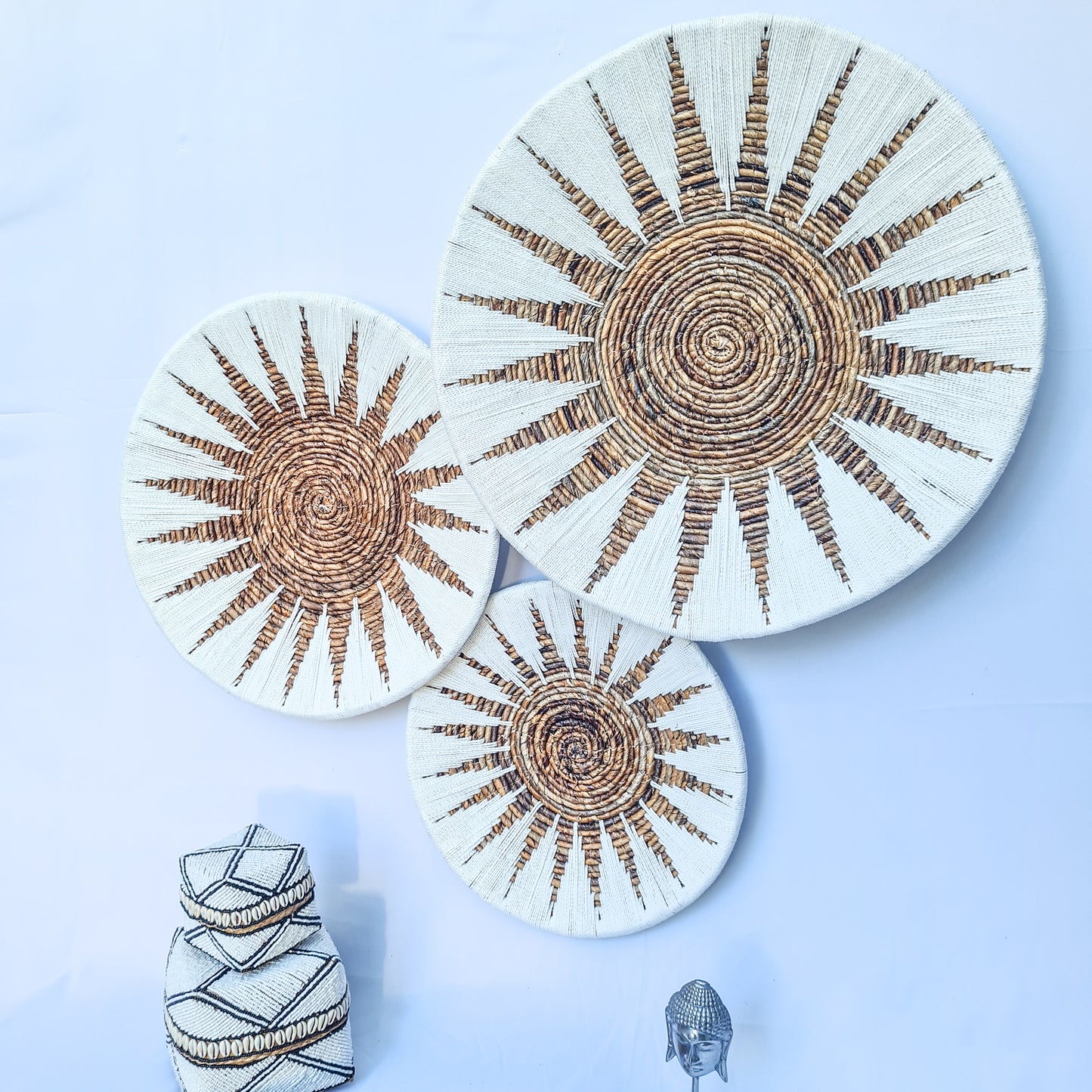 Wall decor Wicker plates (WHOLESALE)