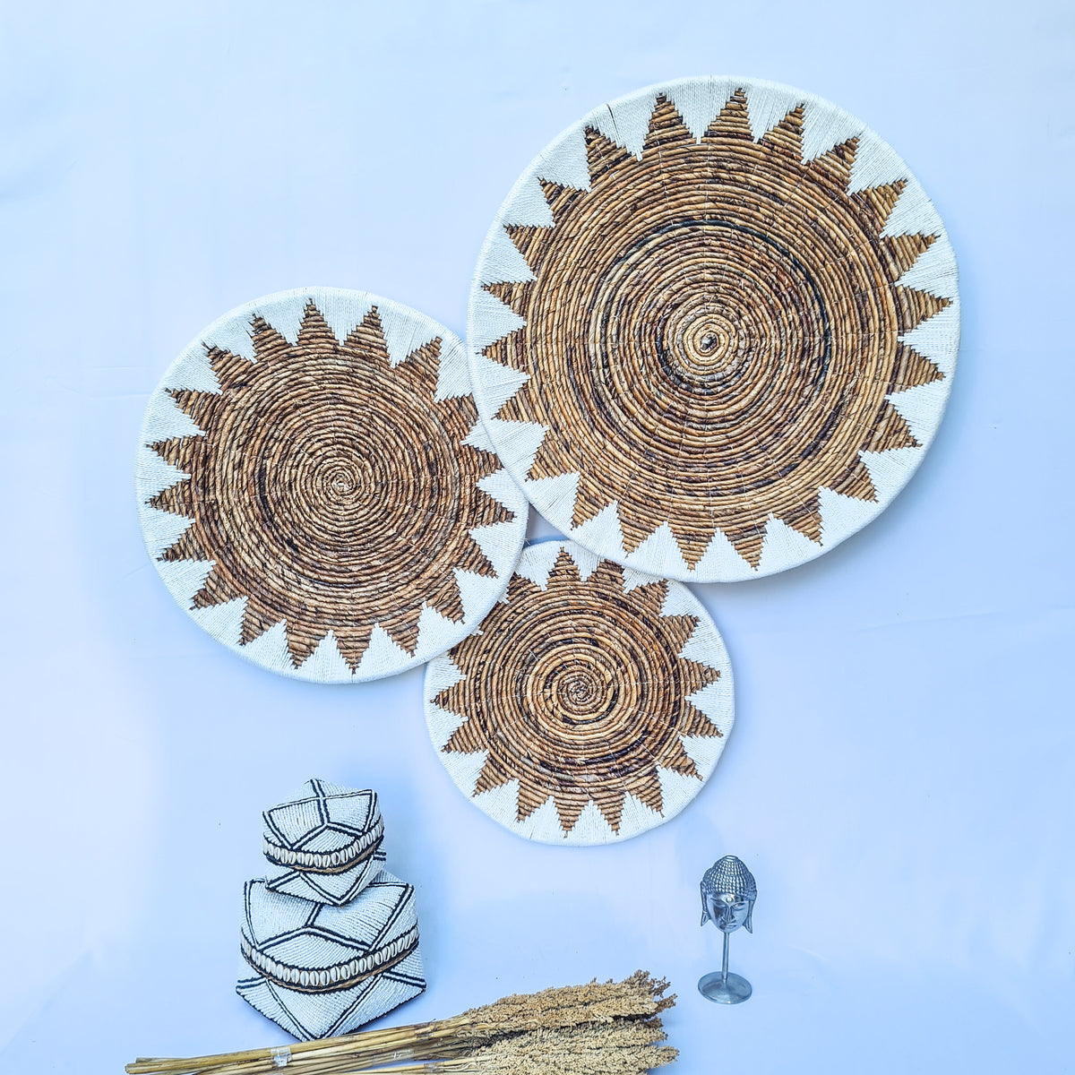 Wall decor Wicker plates (WHOLESALE)