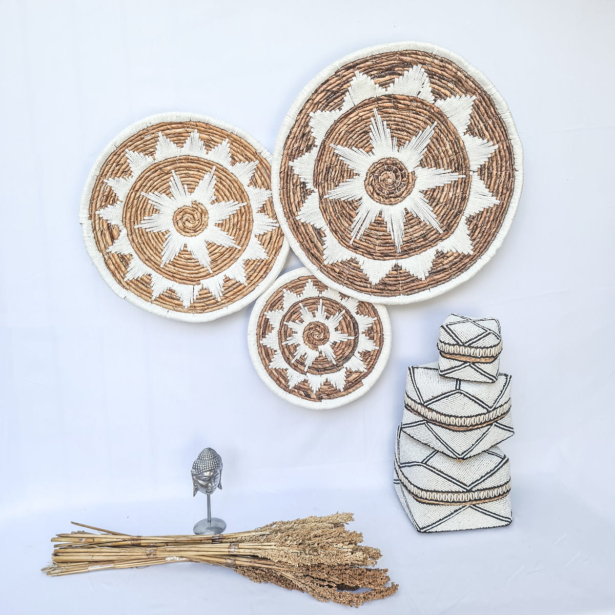 Wall decor Wicker plates (WHOLESALE)