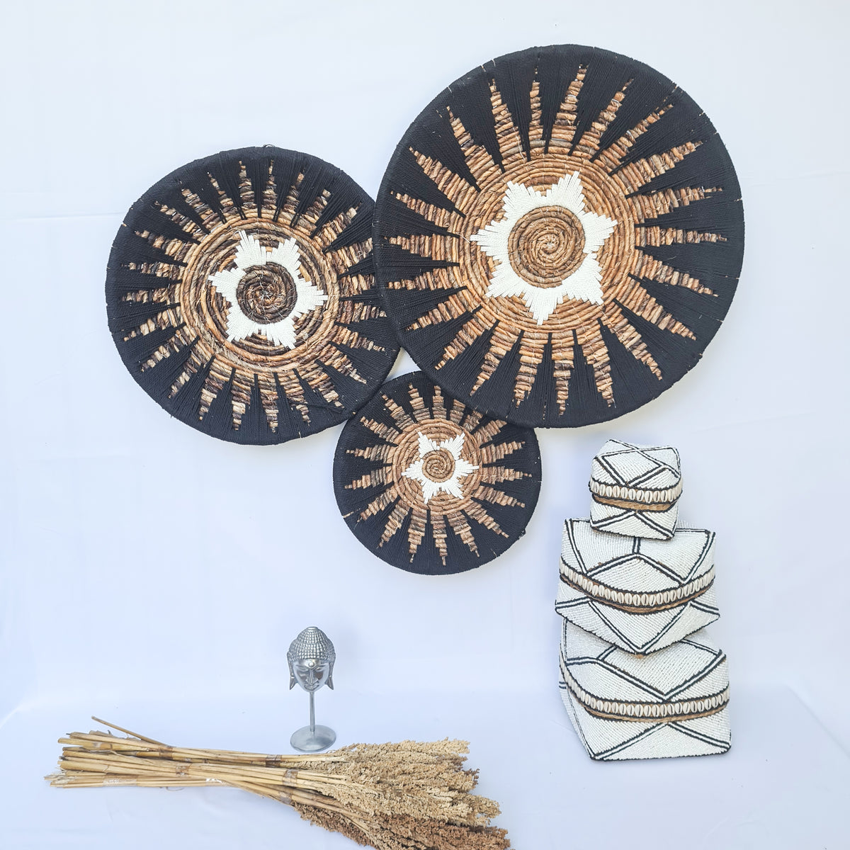Wall decor Wicker plates (WHOLESALE)