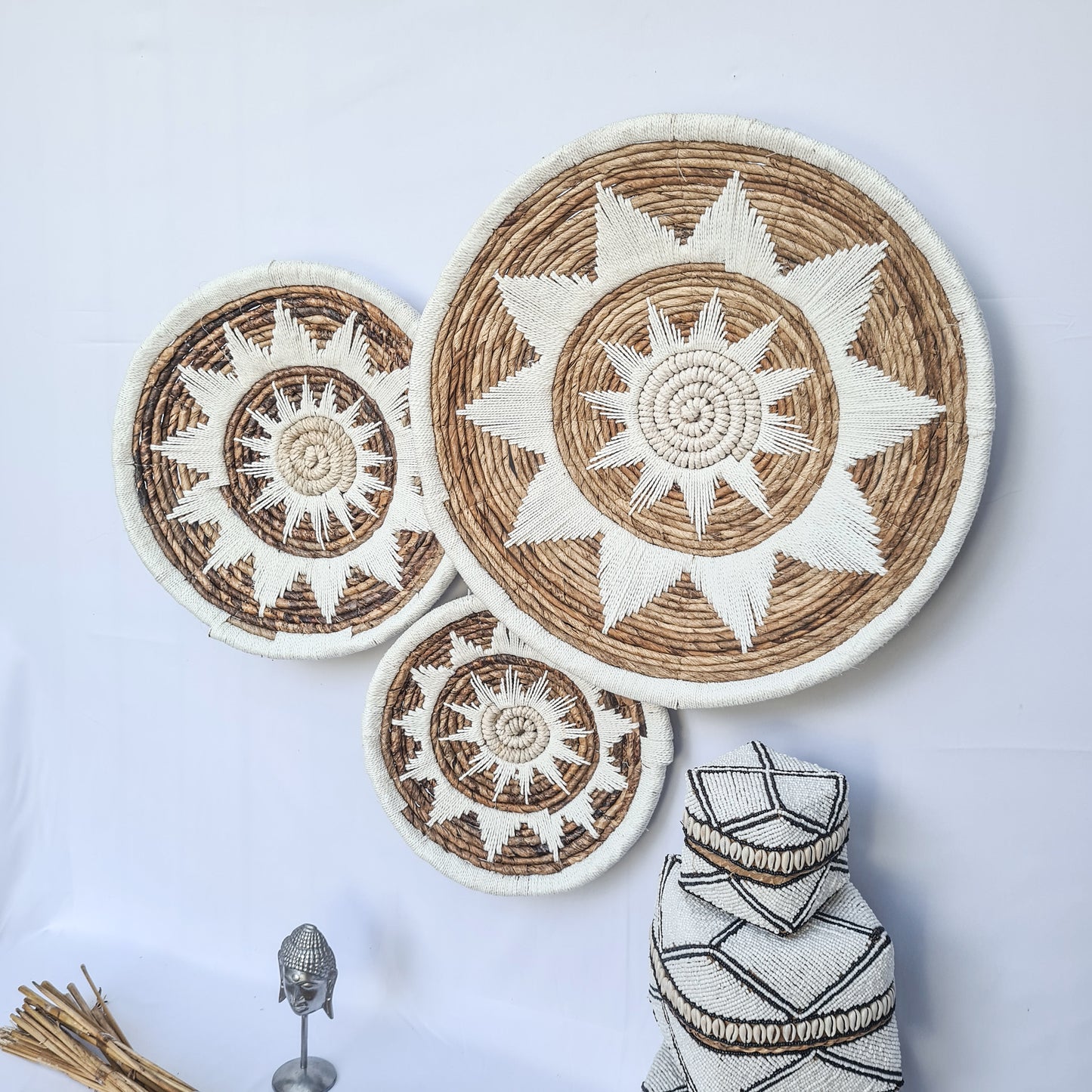 Wall decor Wicker plates (WHOLESALE)