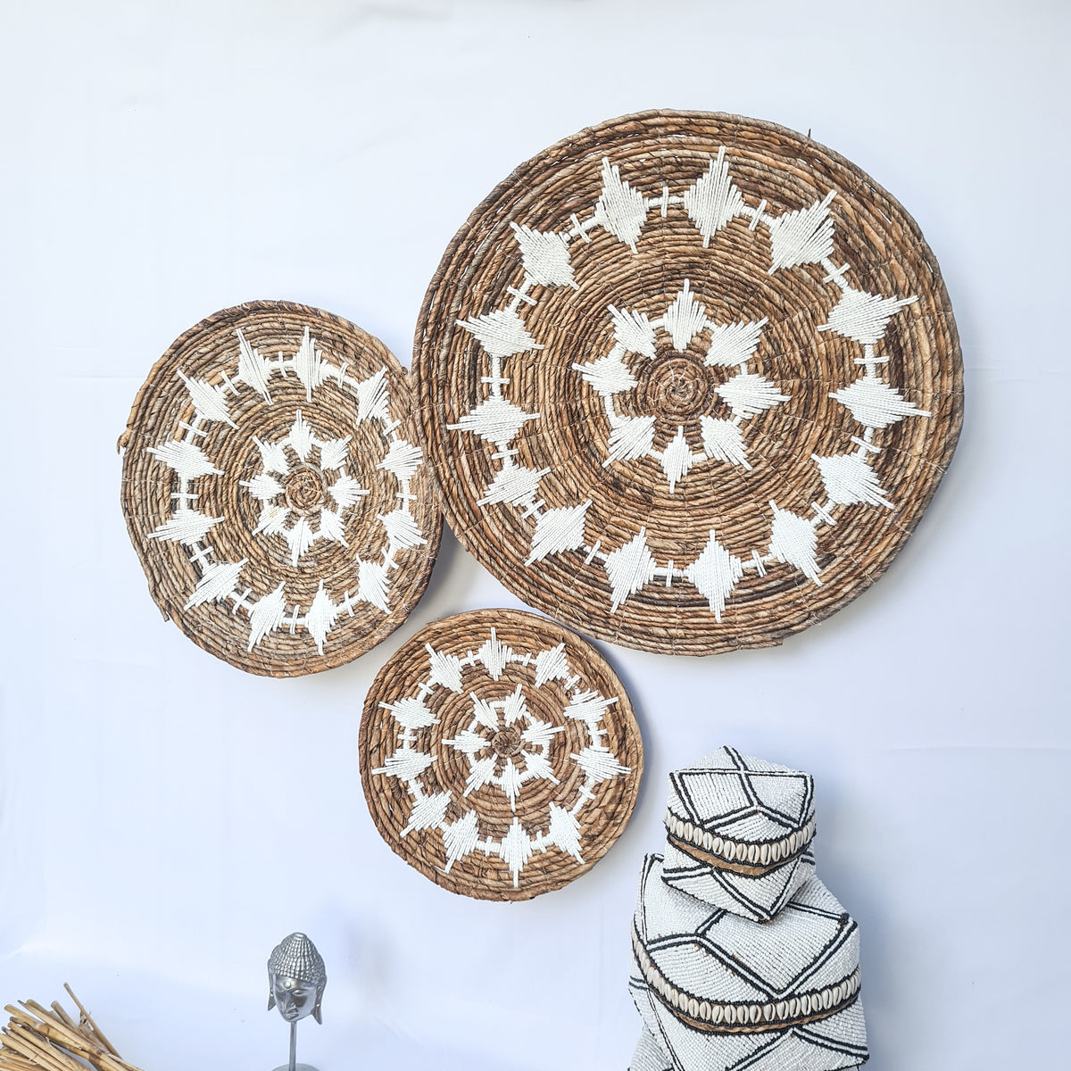 Wall decor Wicker plates (WHOLESALE)