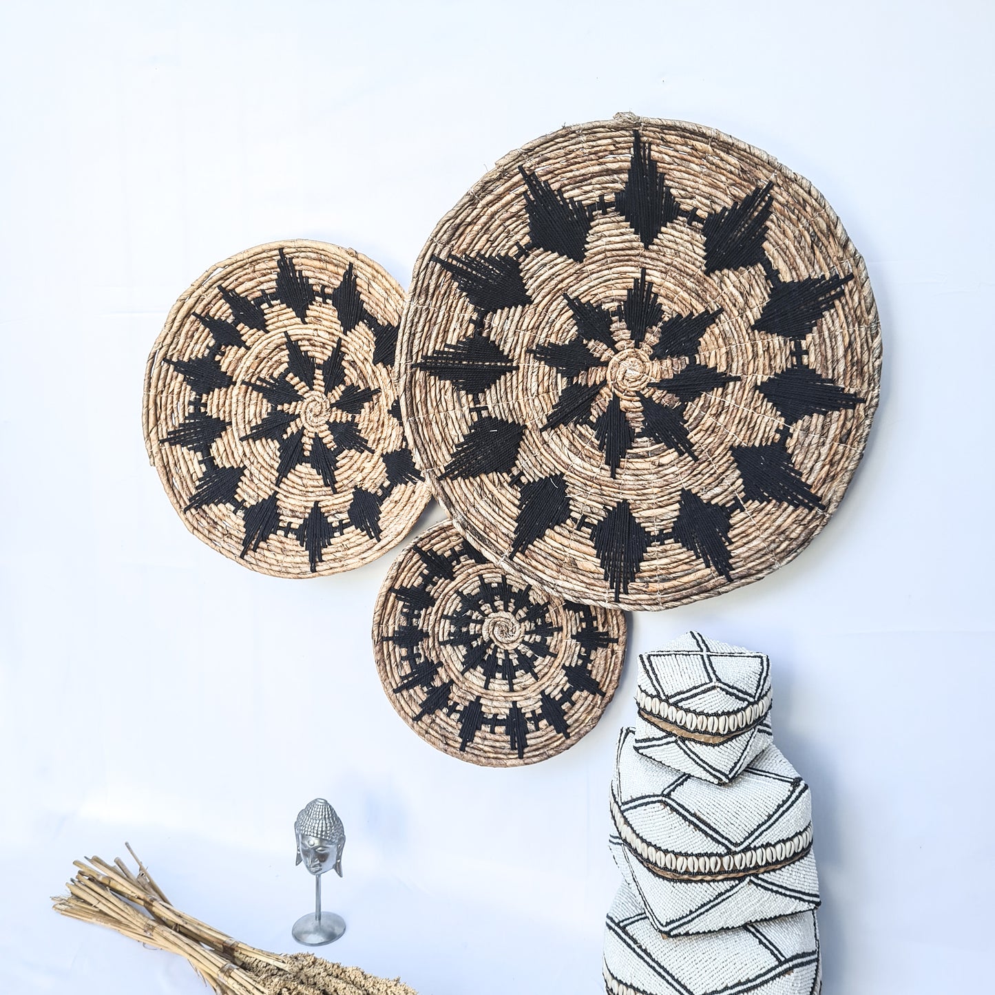 Wall decor Wicker plates (WHOLESALE)