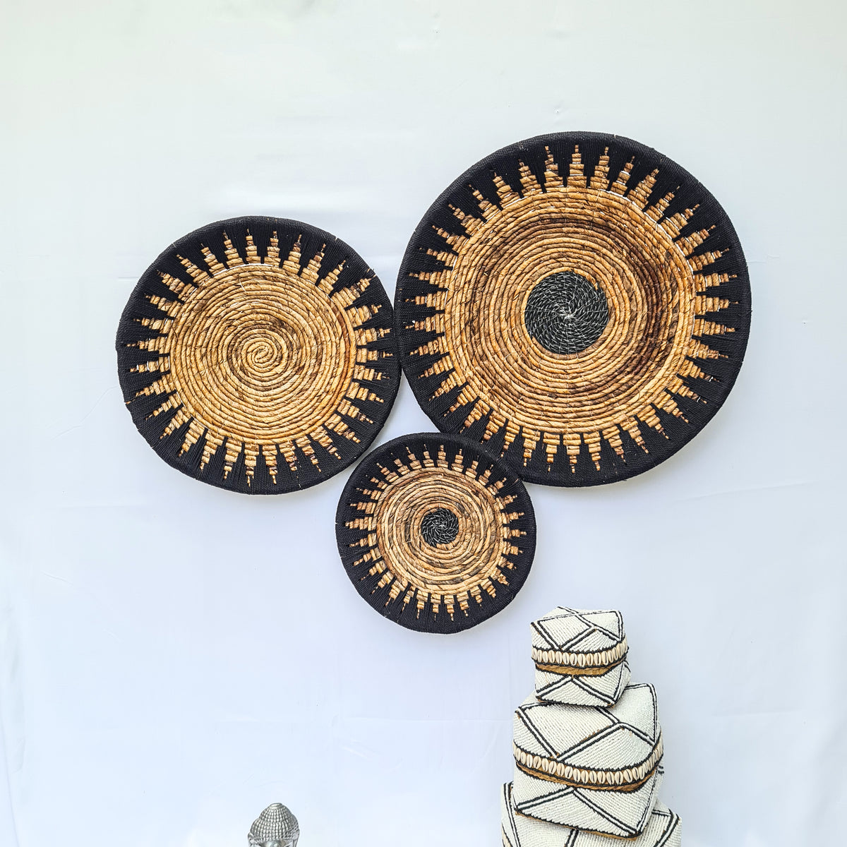 Wall decor Wicker plates (WHOLESALE)