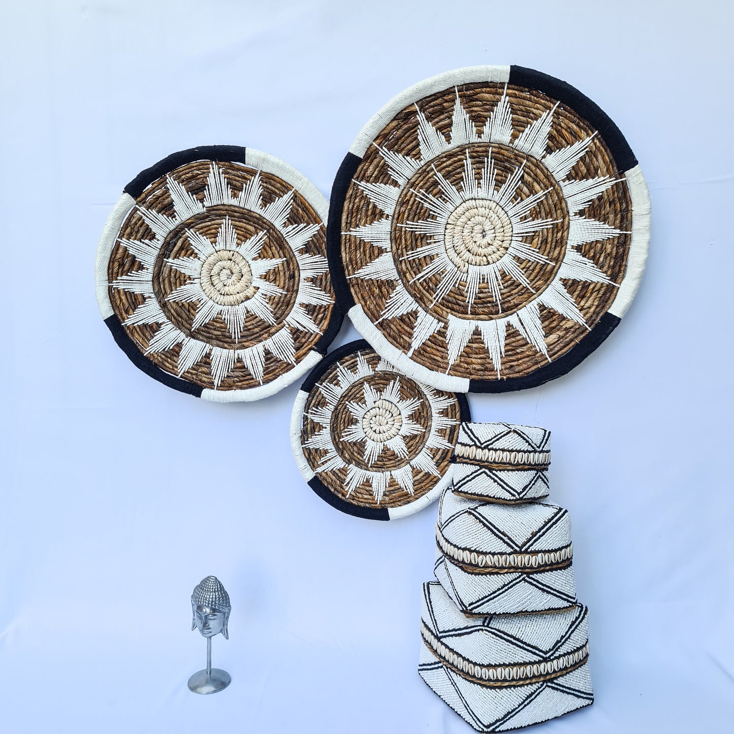 Wall decor Wicker plates (WHOLESALE)