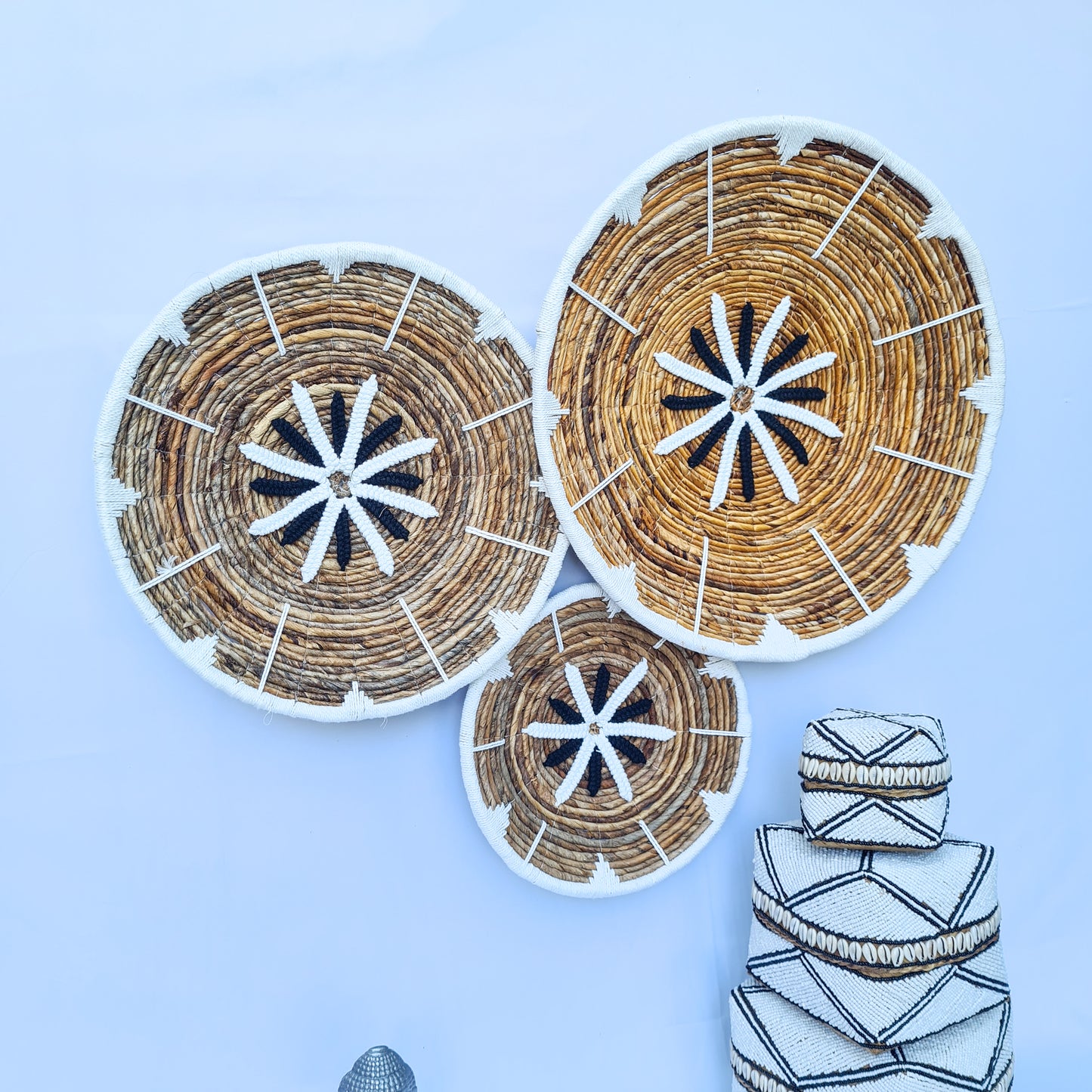 Wall decor Wicker plates (WHOLESALE)