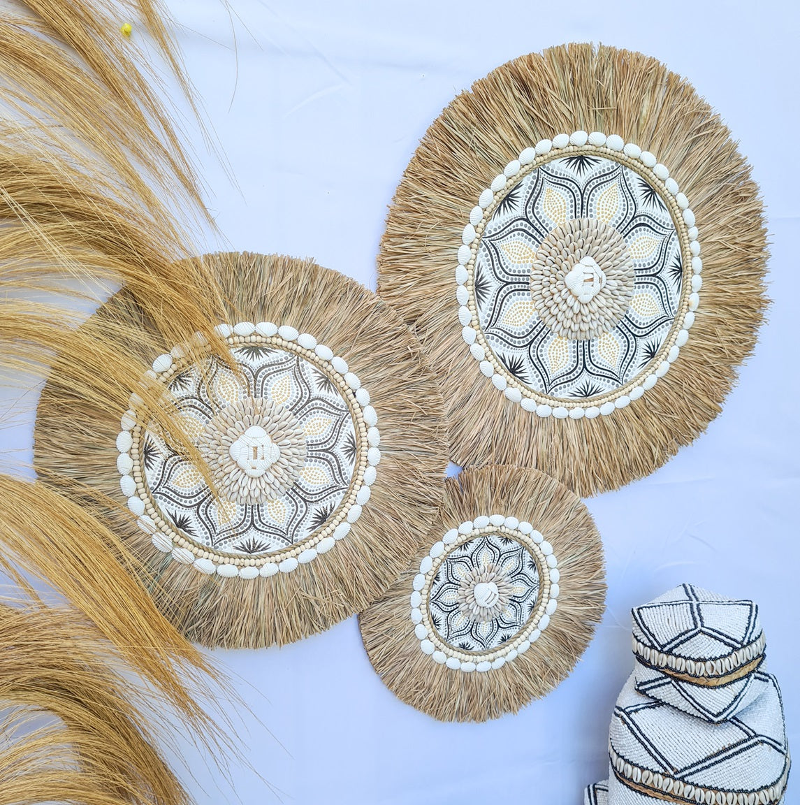 Set 3pcs Wall decor home decor wall plates wall hanging bedroom decor (50, 40, 30cm) Model 39