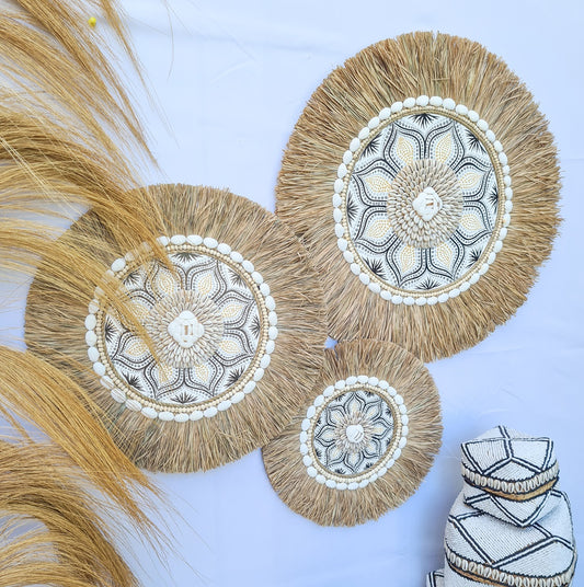 Set 3pcs Wall decor home decor wall plates wall hanging bedroom decor (50, 40, 30cm) Model 39