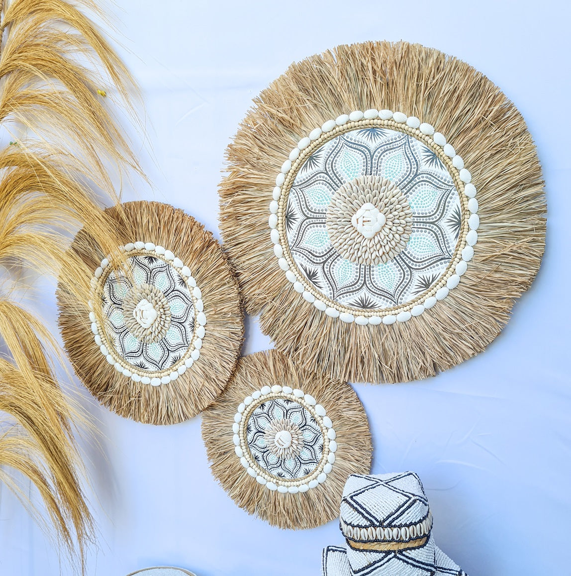 Set 3pcs Wall decor home decor wall plates wall hanging bedroom decor (50, 40, 30cm) Model 40