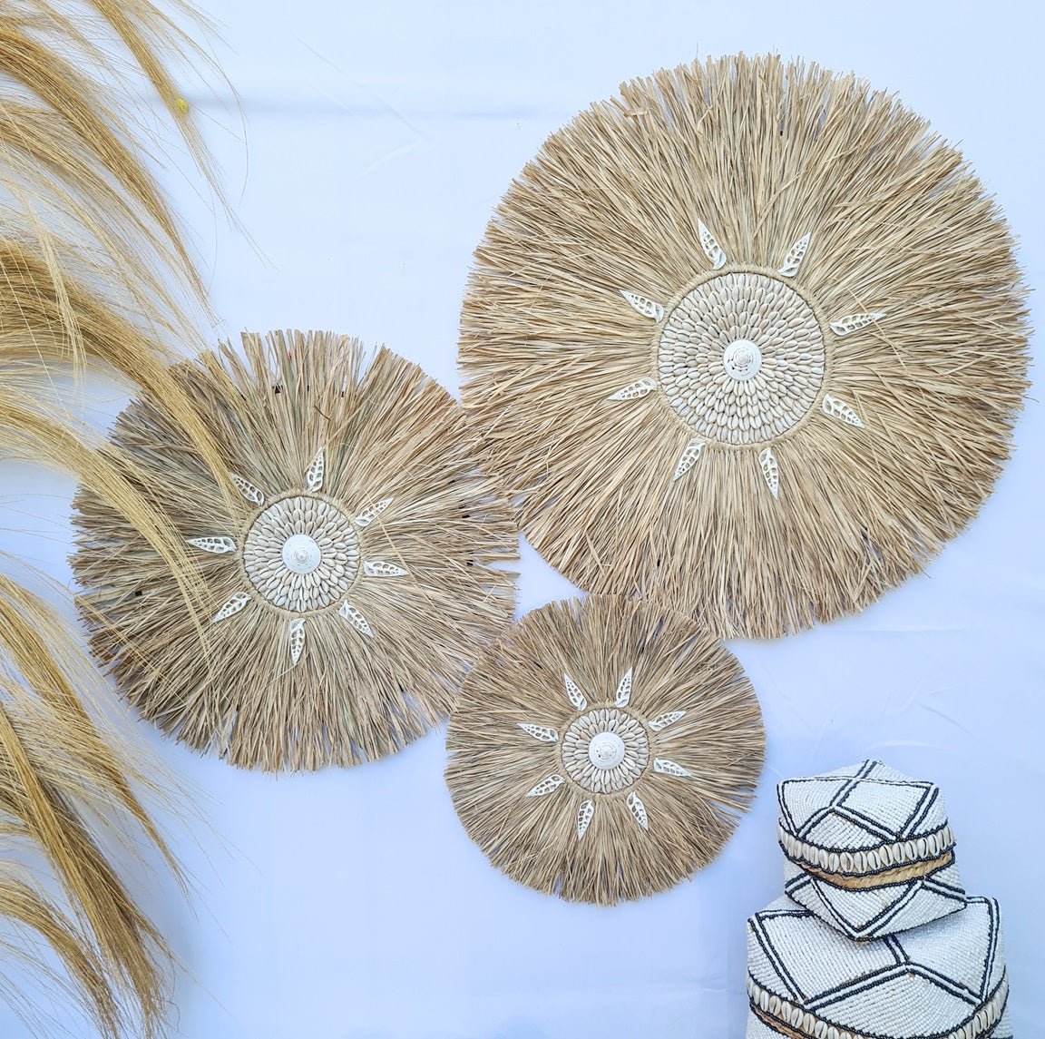 Set 3pcs Wall decor home decor wall plates wall hanging bedroom decor (50, 40, 30cm) Model 42