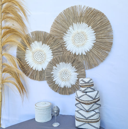 Set 3pcs Wall decor home decor wall plates wall hanging bedroom decor (50, 40, 30cm) Model 47