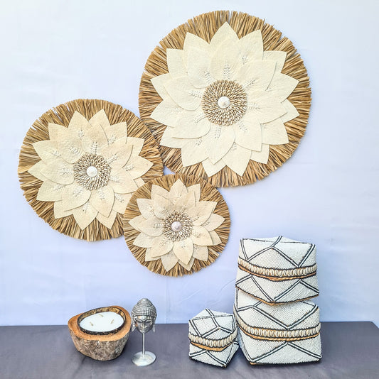 Set 3pcs Wall decor home decor wall plates wall hanging bedroom decor (50, 40, 30cm) Model 49