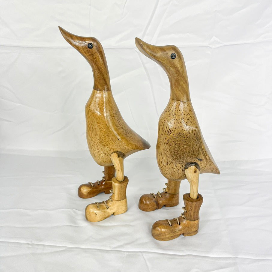 Set 2pcs Wooden Duck original + shoes
