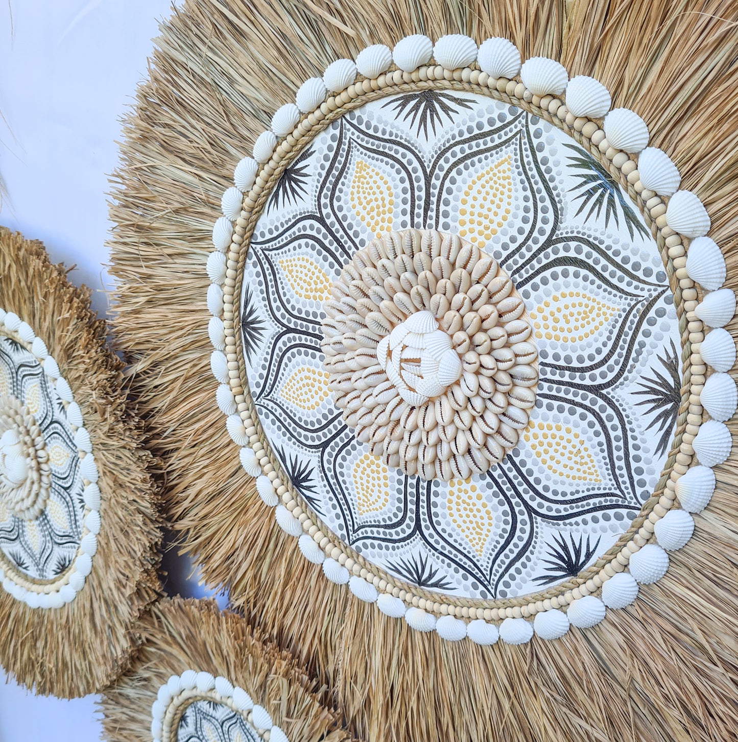Set 3pcs Wall decor home decor wall plates wall hanging bedroom decor (50, 40, 30cm) Model 51
