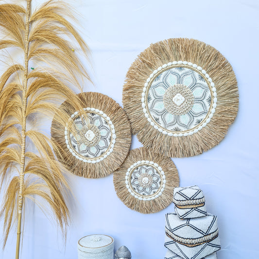 Set 3pcs Wall decor home decor wall plates wall hanging bedroom decor (50, 40, 30cm) Model 52