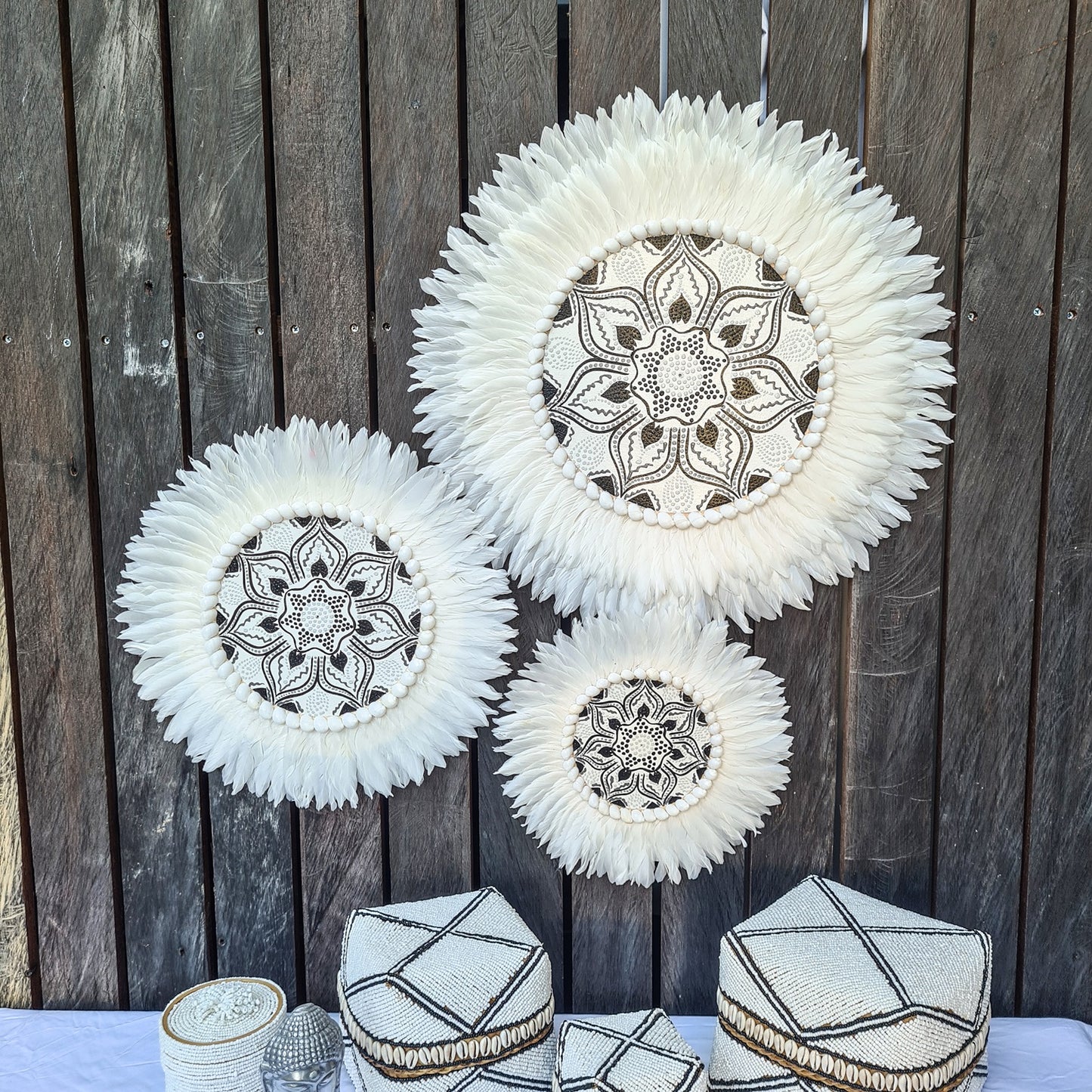 Set 3pcs Wall decor home decor wall plates wall hanging bedroom decor (50, 40, 30cm) Model 40