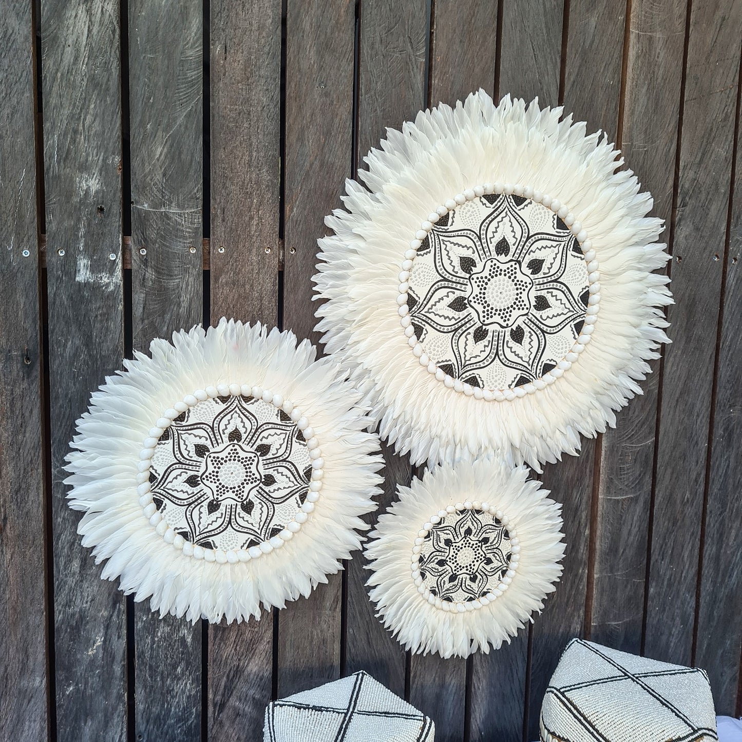 Set 3pcs Wall decor home decor wall plates wall hanging bedroom decor (50, 40, 30cm) Model 40