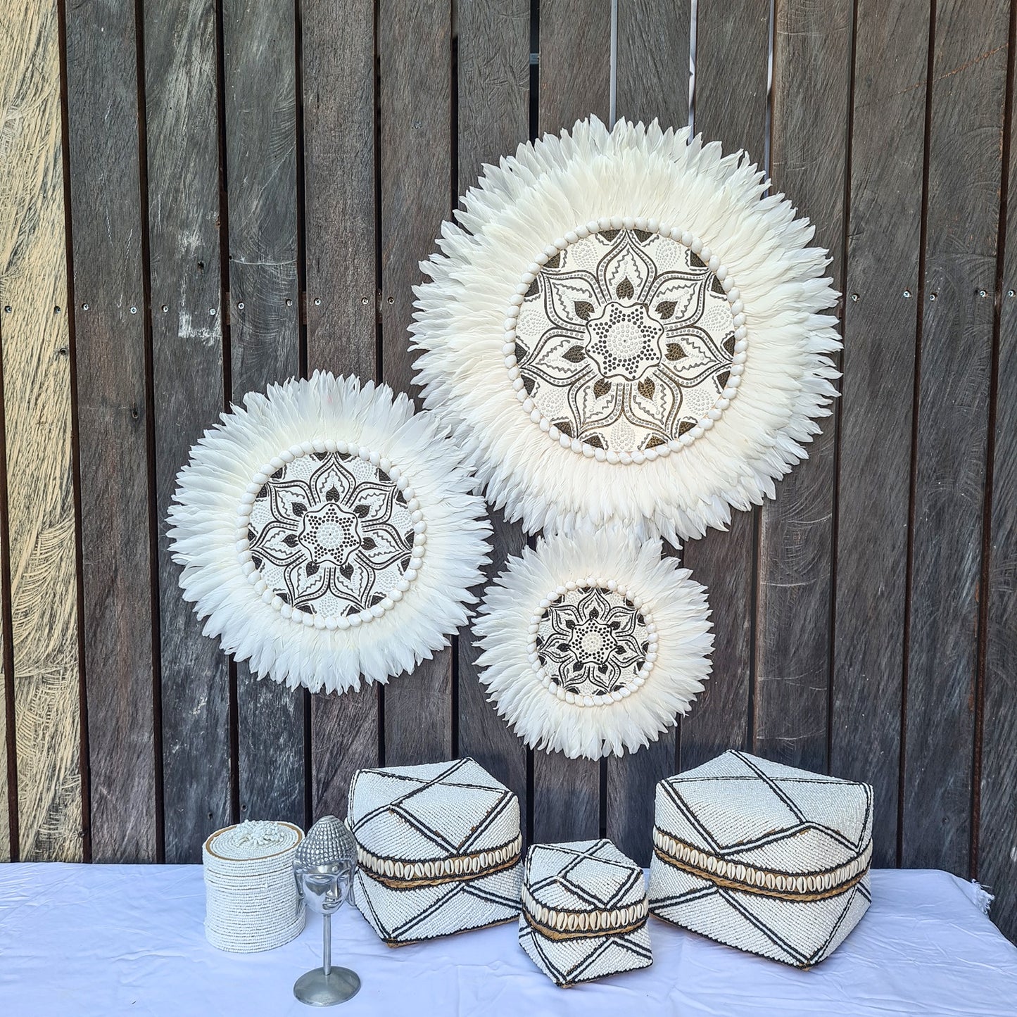Set 3pcs Wall decor home decor wall plates wall hanging bedroom decor (50, 40, 30cm) Model 40