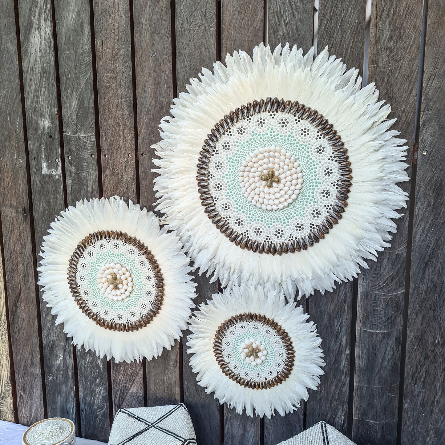 Set 3pcs Wall decor home decor wall plates wall hanging bedroom decor (50, 40, 30cm) Model 41