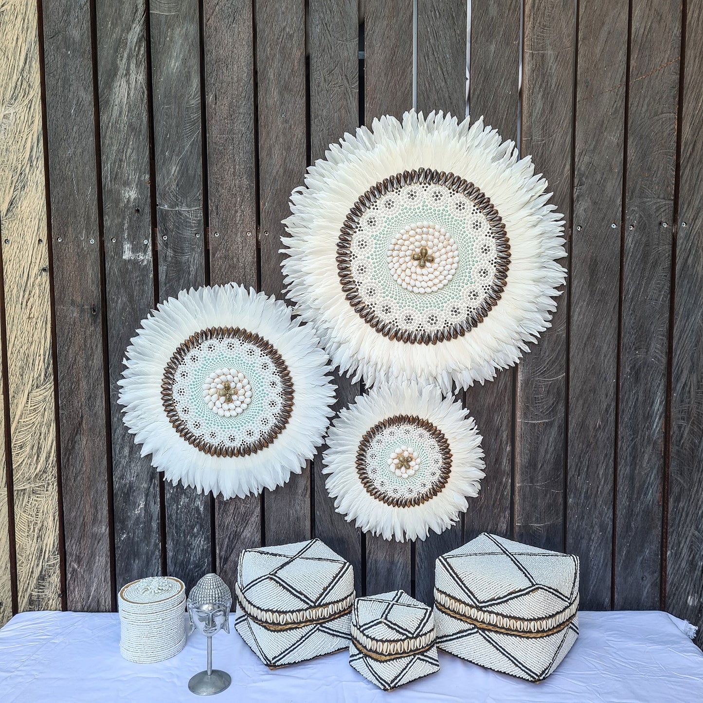 Set 3pcs Wall decor home decor wall plates wall hanging bedroom decor (50, 40, 30cm) Model 41