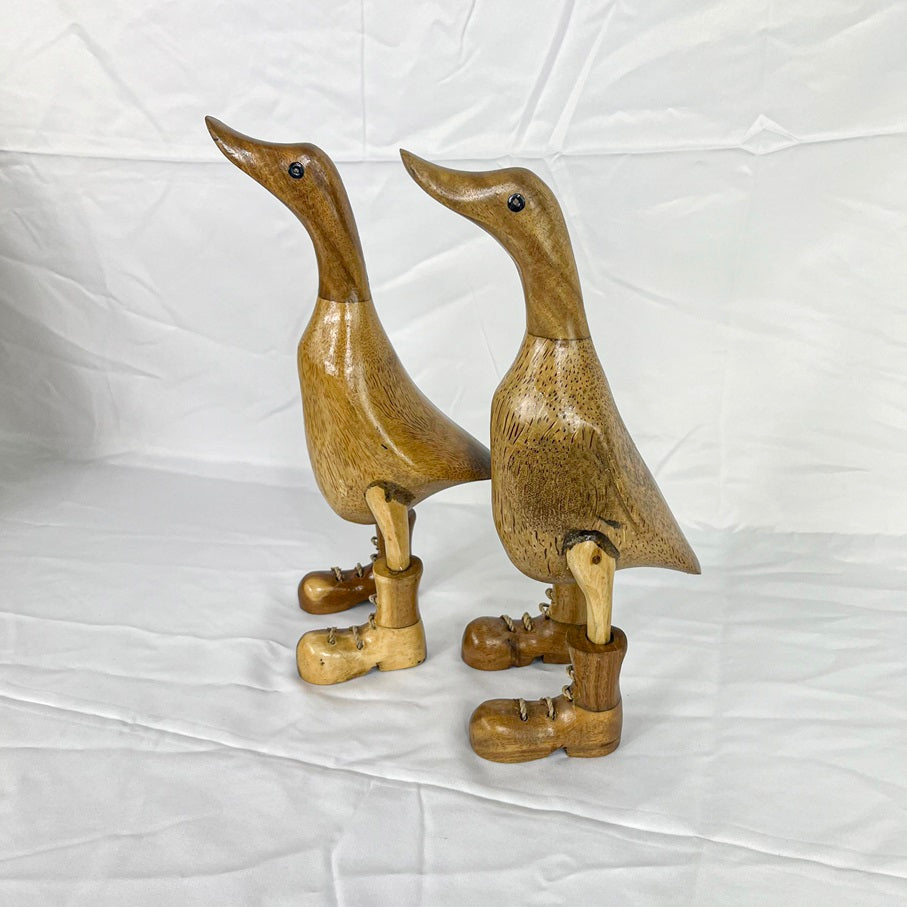 Set 2pcs Wooden Duck original + shoes