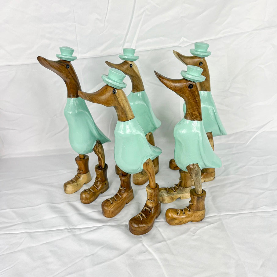 Set 2pcs Wooden Duck tiffany + shoes