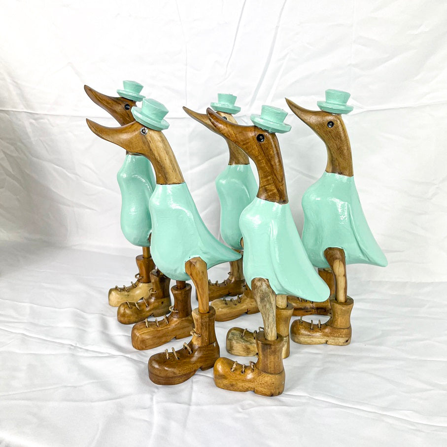 Set 2pcs Wooden Duck tiffany + shoes