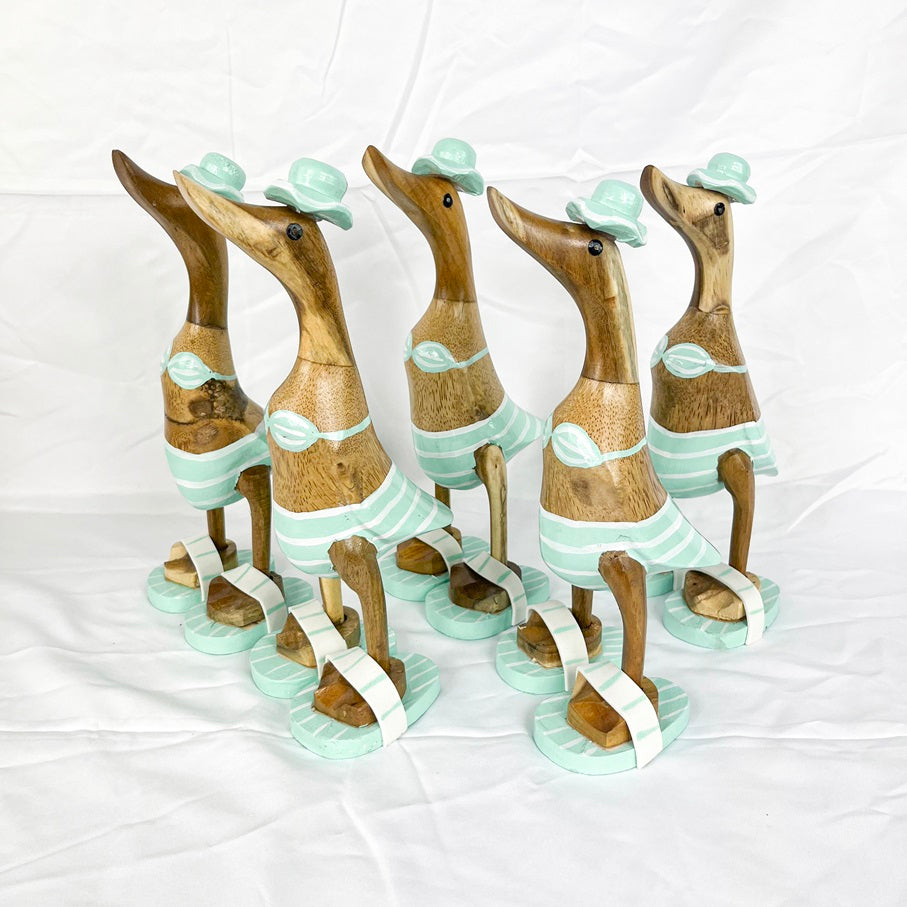 Set 2pcs Wooden Duck light tiffany swimsuit and slippers